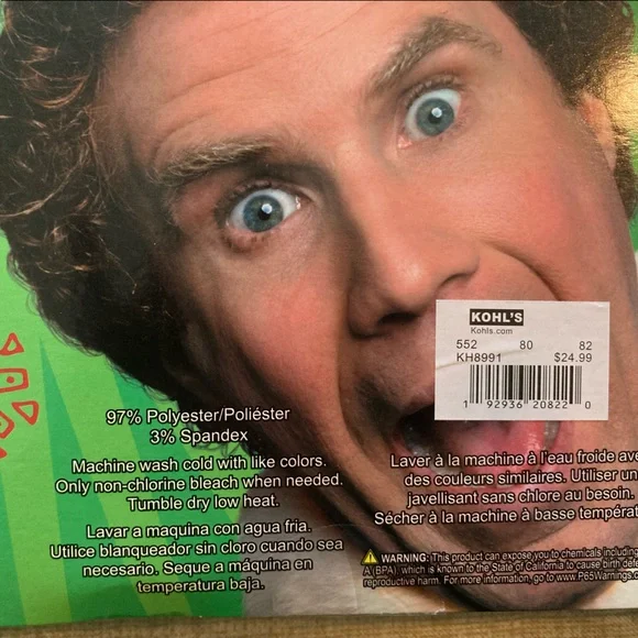 - SEALED NEW- ELF 12 Days of Socks- ELF the movie -Christmas gift novelty twelve - Picture 4 of 7